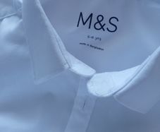 M&S kids white shirt