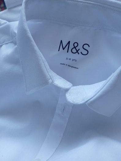 M&S kids white shirt