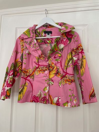 Renato Nucci Paris - Vintage Designer Pink Floral Jacket - Size 40