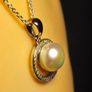 Sterling Silver Freshwater Cultured Pearl Pendant and Chain Image 2