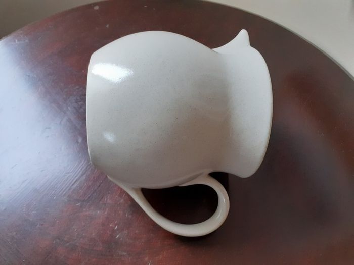 Pottery Pitcher with Ice Section
