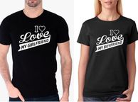 main image for ad I LOVE MY GIRLFRIEND BOYFRIEND Valentines Day Love Pair T- Shirts Husband Wife set