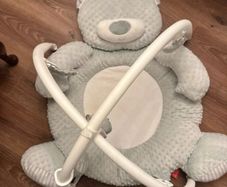 Little Discoveries Plush Bear Baby Gym Grey
