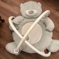Little Discoveries Plush Bear Baby Gym Grey