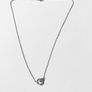 Sterling Silver Circle Pendant Necklace 40cm Image 2