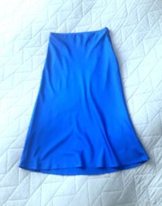 H&M midi satin skirt size 8