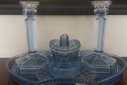 vintage glass dressing table