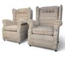 Armchairs - Wing Back - Vintage x 2 Image 8