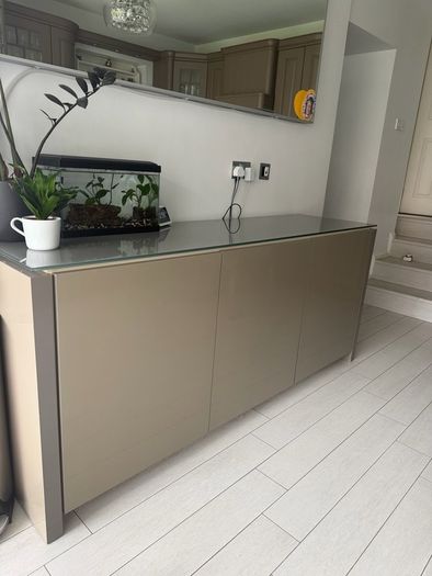 Calligaris Glass-Top Sideboard