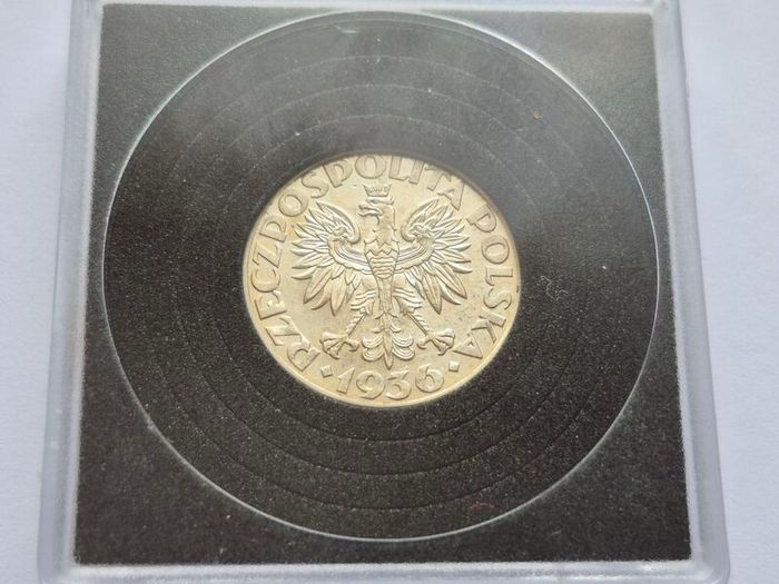 Poland 2 zlote silver coin 1936 Seaport