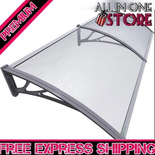 Front Door Canopy Outdoor Awning, Rain Shelter for Back Door, Porch, Window, 200 x 80 cm (FREE POSTAGE)