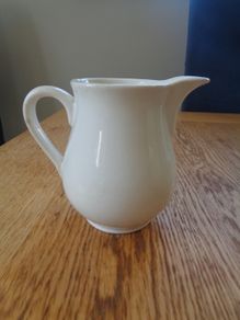 Vintage White Ceramic Jug for Sale