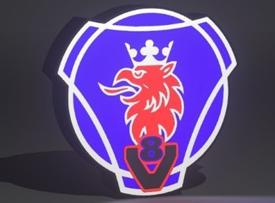 Large Scania V8 LED Lightbox