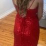 Diva red sequin dress Image 3