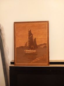 Vintage Marquetry Panel