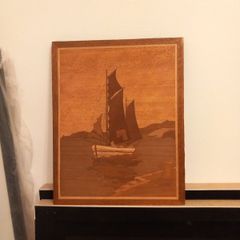 Vintage Marquetry Panel