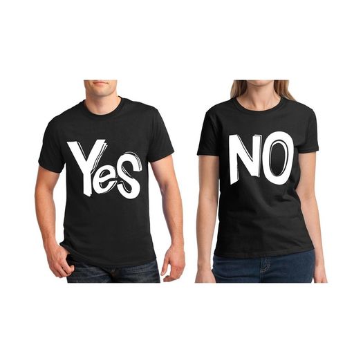 Yes No funny Couple T-Shirt valentines day wedding gift present