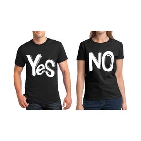 Yes No funny Couple T-Shirt valentines day wedding gift present