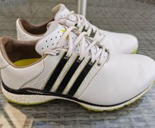 Adidas Tour360 Boost Golf Shoes White/Black UK 9 / EU 43.5 - Excellent Condition
