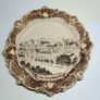 MUSEUM CONDITION Josef Strnact Austria Majolica Ceramic Wall Plaque Antique Cork International Exhibition 1902 Commemorative Plate Image 2