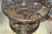 Beautiful Rare Full Set of African Hand Carved Wooden Place Mats with an Amazing Original Holder Postage Available,