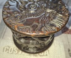 Beautiful Rare Full Set of African Hand Carved Wooden Place Mats with an Amazing Original Holder Postage Available,