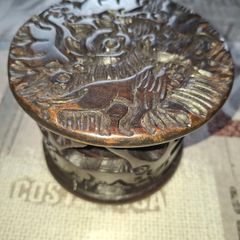 Beautiful Rare Full Set of African Hand Carved Wooden Place Mats with an Amazing Original Holder Postage Available,
