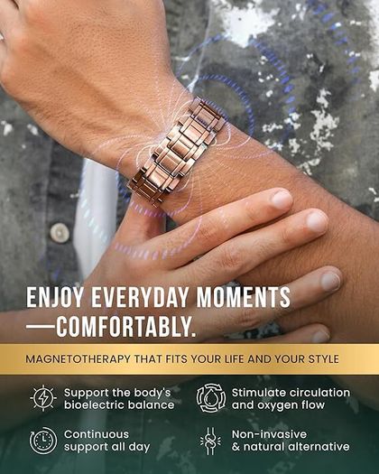 Copper bracelet with magnets - New In Box