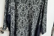 Silver &amp; black evening top UK 30