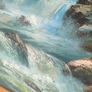 Large W Chapman Oil on Board Image 5