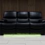 3 Seater Rita Plus Electric Leather Recliner Sofa Image 9