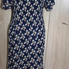 Navy midi dress size UK16 EU44 Postage included