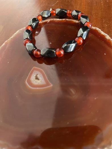 beads ladies cornelian and hamitite bracelet
