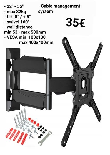 TV Wall Mount Bracket Tilt Swivel 32" - 55" TV