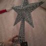 large blue glitter tree top star Image 2
