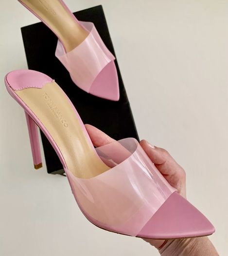 Light Pink Tony Bianco Vinyl musk Marley Heels Uk Size 7 1/2 BNIB