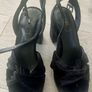 M&S Black suede platform sandals Image 2
