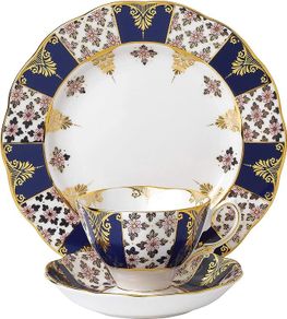 100 Years Of Royal Albert 1900' "Regency Blue" 3-Piece Set