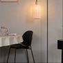 Japandi Floor Lamp with Gold and Beige Shade Image 2