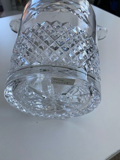 Galway crystal ice bucket wine cooler