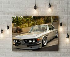 Vintage BMW car printed picture on pvc foamex board