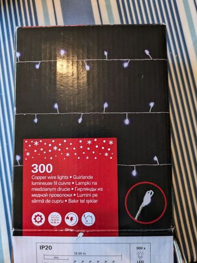 copper wire led lights mains plug x 2 boxes, 20 each or both for 30