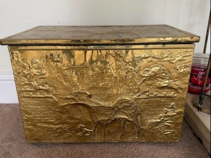 Vintage Mid Century Brass Fireplace Fittings