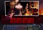 New iMICE AK-700 Retro Punk Backlight Wired USB Gaming Keyboard Black