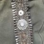 RIVER ISLAND Genuine Grey Suede Leather Boho Bag with crossbody and shoulder straps - Rrp 110 (New) Image 8