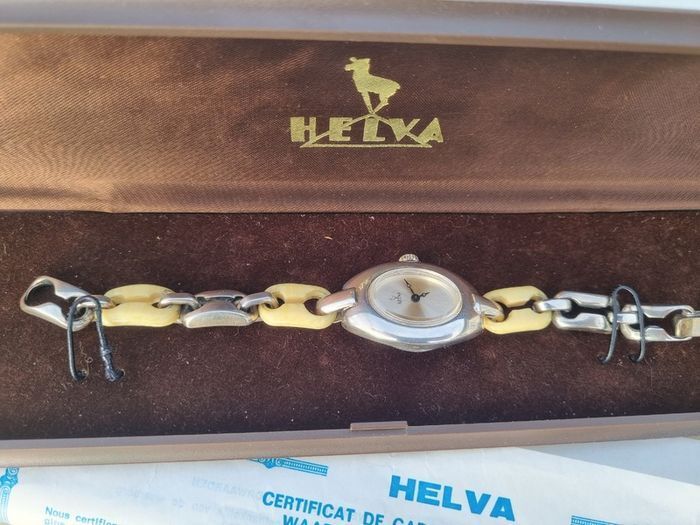Women's silver Swiss watch Helva (Helvetia)