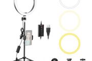 Neewer 10-inch LED Ring Light Kit with 32-inch Tripod Stand - Dimmable Studio Lighting for Photography, Video &amp; Streaming