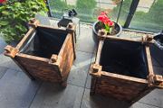 wooden planters