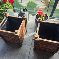 wooden planters