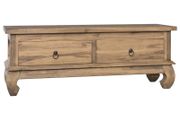 TV Cabinet 110x35x40 cm Solid Teak Wood